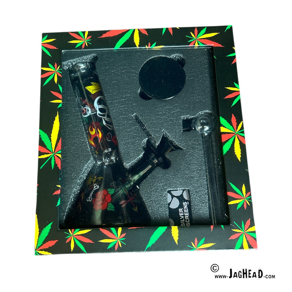 Gift Box Bong Set – Grinder, Pijp & Screens