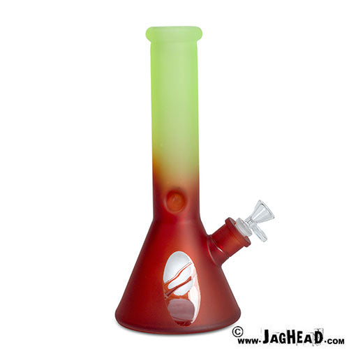 Glass Red Bong