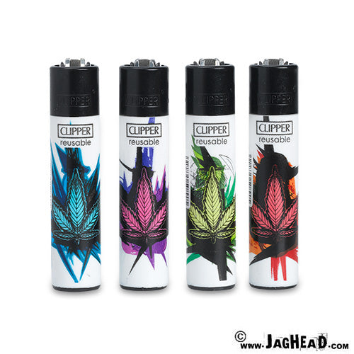 Clipper Aansteker coloured weedleaves