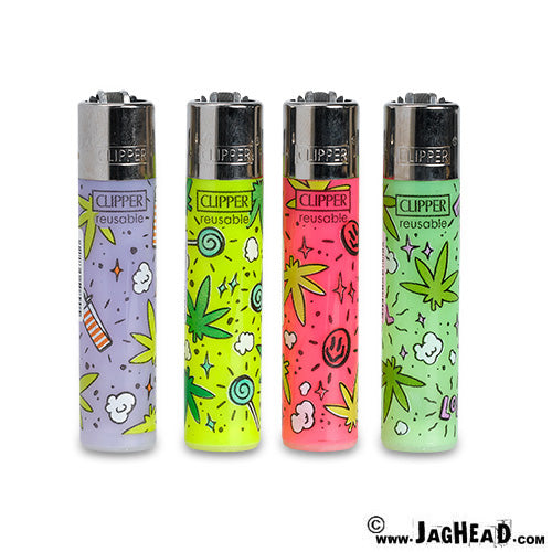 Clipper Lighter Happy weedleaf