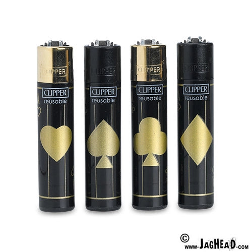 Clipper Lighter Golden Poker