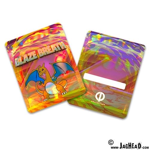 Mylar Resealable Grip Bag Blaze Breathe