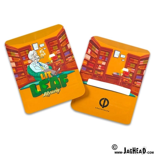 Mylar Resealable Grip Bag Lit Leaf Library
