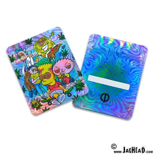 Mylar Resealable Grip Bag Cartoon