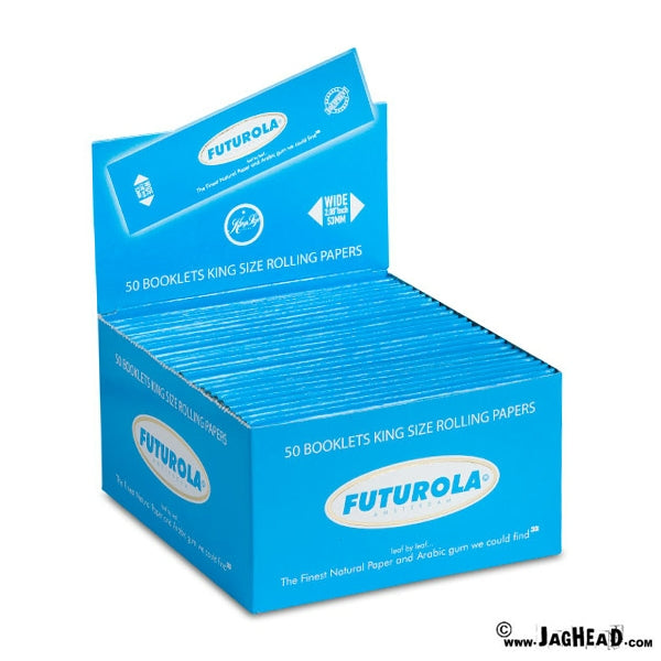 Futurola Blauw Kingsize Lange Vloei – Ultradun 12 g/m²