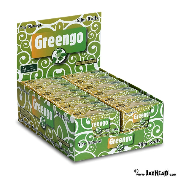 Greengo Rolls Slim – Ongebleekte Rolvloei 4 Meter (44 mm)