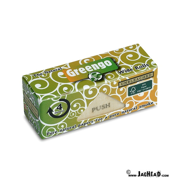 Greengo Rolls Wide – Ongebleekte Rolvloei 4 Meter (53 mm)