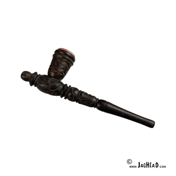 Gegraveerde Houten Pijp 22 cm