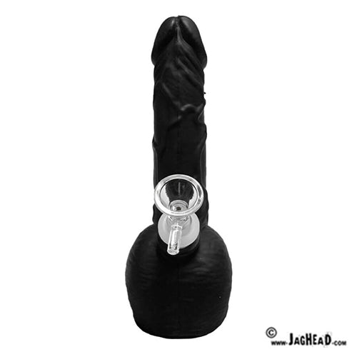Black penis silicone bong