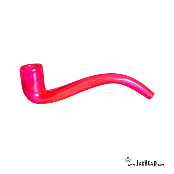 Roze Glazen Wietpijp 16 cm