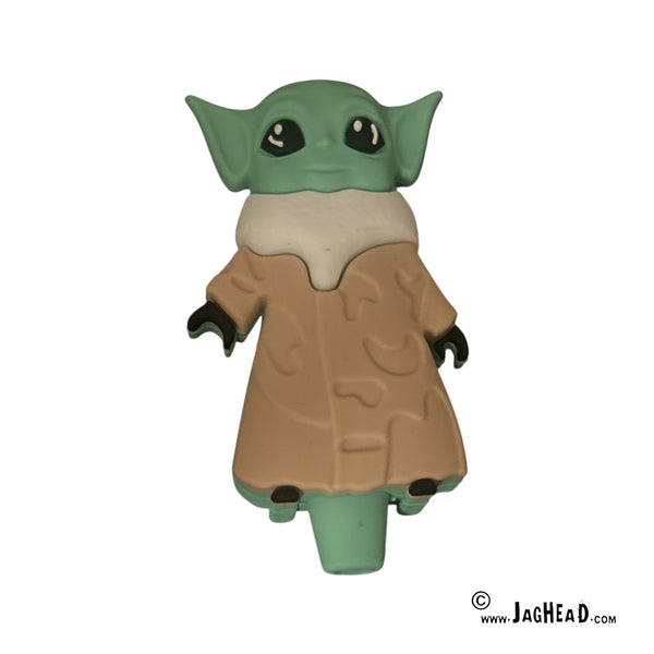 Siliconen Baby Yoda Handpijp 10 cm