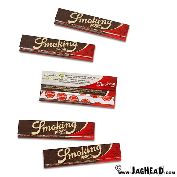 Smoking Brown Vloei – Ongebleekte Kingsize Slim Lange Vloei