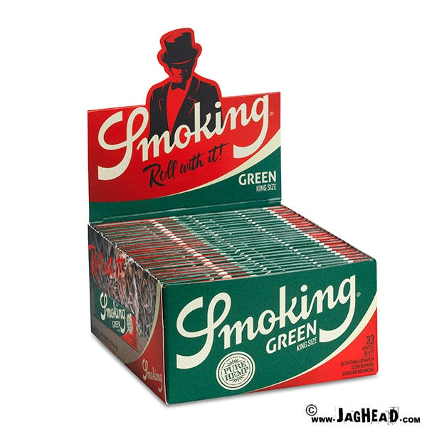 Smoking Green Kingsize Lange Vloei – 100% Henneppapier