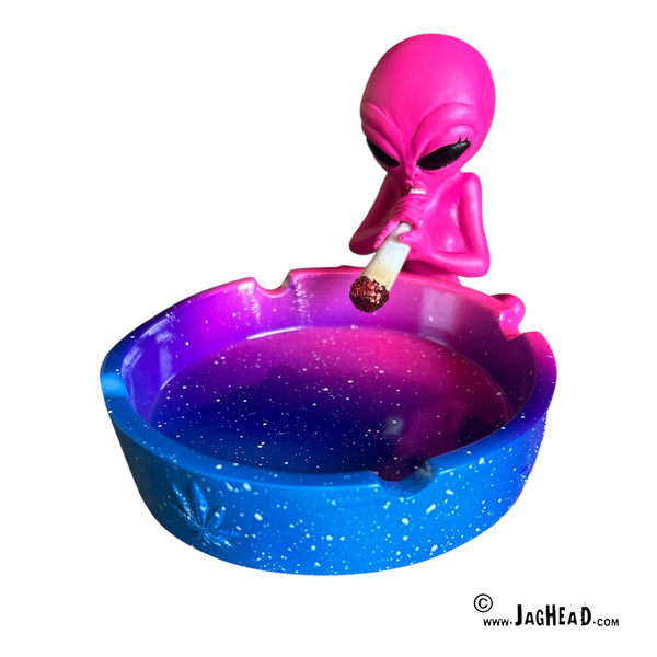 Space Alien Asbak Blauw Paars